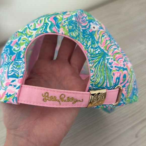 Lilly Pulitzer Ocean Reef Club exclusive print baseball hat main image 4